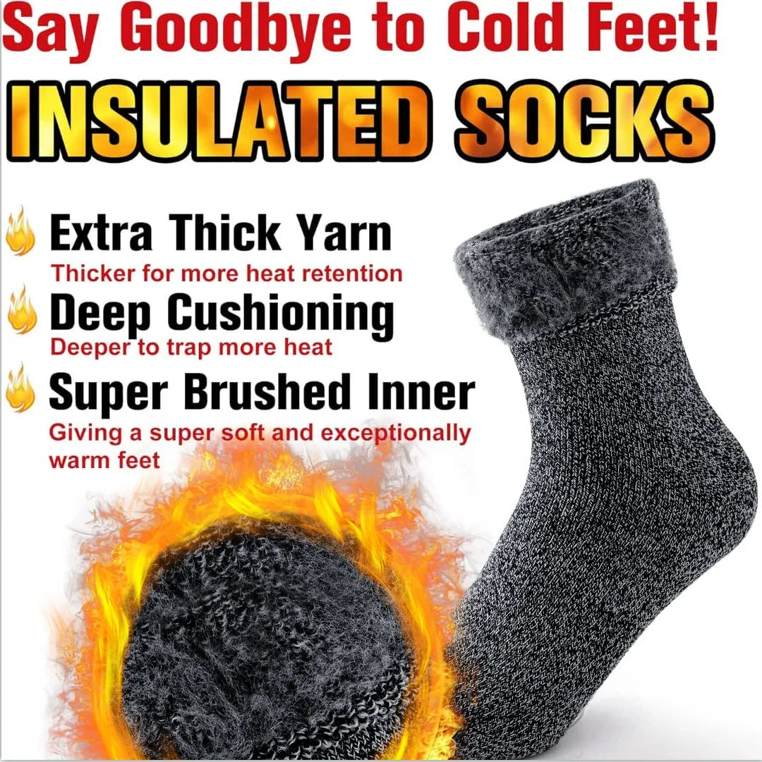 2 Paar gefütterte Thermal-Socken